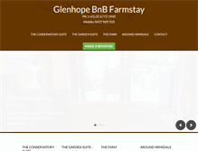 Tablet Screenshot of glenhopebnb.com.au